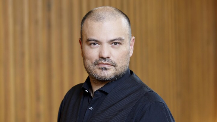 Portrait de Esteban La Rotta, Théorbe